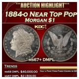 1880-p Morgan Dollar TOP POP! $1 ms66 dmpl SEGS