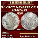 1880/79-cc Reverse of 1878 Morgan Dollar $1 ms65+