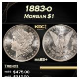 1883-o Morgan Dollar $1 Grades ms65+