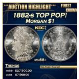 1882-s Morgan Dollar Colorfully Toned TOP POP! $1