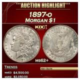 1897-o Morgan Dollar $1 ms62+ USCG
