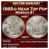 1887-o Morgan Dollar Toned $1 ms65+ SEGS