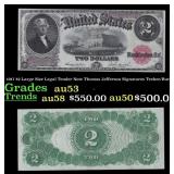 1917 $2 Large Size Legal Tender Note Thomas Jeffer