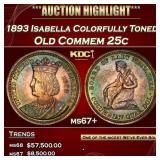 1893 Isabella Isabella Quarter Colorfully Toned 25