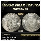 1898-o Morgan Dollar Near Top Pop $1 ms66+ SEGS