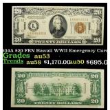 1934A $20 FRN Hawaii WWII Emergency Currency Grade