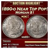 1890-o Morgan Dollar Near Top Pop! $1 ms65+ SEGS