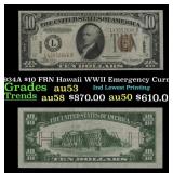 1934A $10 FRN Hawaii WWII Emergency Currency Grade