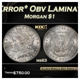 PCGS 1898-p *Mint Error* Obv Laminated Planchet Mo