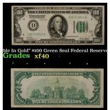 1928A $100 Green Seal Federal Reserve Note "Redeem