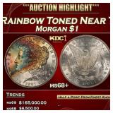 1881-s Morgan Dollar Rainbow Toned Near Top Pop $1