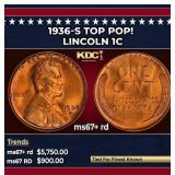 1936-s Lincoln Cent TOP POP! 1c ms67+ rd SEGS