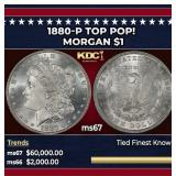 1880-p Morgan Dollar TOP POP! $1 ms67 SEGS
