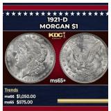 1921-d Morgan Dollar $1 Grades ms65+