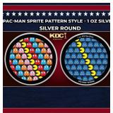 PAC-MAN Sprite Pattern style - 1 oz Silver Round R