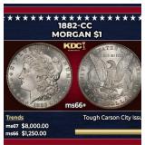 1882-cc Morgan Dollar $1 ms66+ SEGS