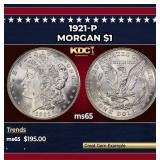 1921-p Morgan Dollar $1 Grades ms65