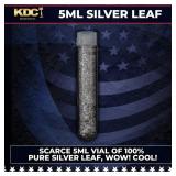 Scarce 5ml Vial of 100% Pure Silver Leaf. Wow! Coo