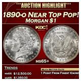 1890-o Morgan Dollar Near Top Pop! $1 ms65+ SEGS