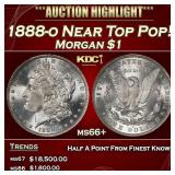 1888-o Morgan Dollar Near Top Pop! $1 ms66+ SEGS