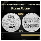 Great Pumpkin Peanuts Style - 1 oz Silver Round Ro