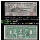 1896 $1 large size Silver Certificate Martha & Geo