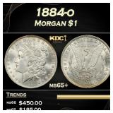 1884-o Morgan Dollar $1 Grades ms65+