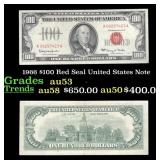 1966 $100 Red Seal United States Note Grades Selec
