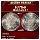 1878-s Morgan Dollar $1 ms66+ SEGS