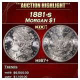 1881-s Morgan Dollar $1 ms67+ SEGS