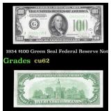 1934 $100 Green Seal Federal Reserve Note Grades S