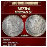 1878-s Morgan Dollar $1 ms66+ SEGS