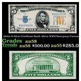 1934A $5 Silver Certificate North Africa WWII Emer