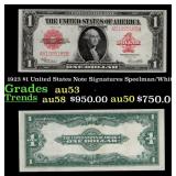 1923 $1 United States Note Grades Select AU Signat