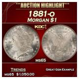 1881-o Morgan Dollar $1 ms65 SEGS