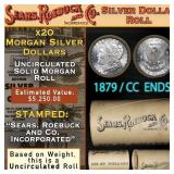 CC End SEARS Morgan Dollar $1 Roll 20 1879 & CC En