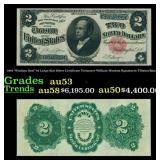 1891 $2 Large Size Silver Certificate "Windom Note