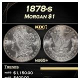 1878-s Morgan Dollar $1 Grades ms65+
