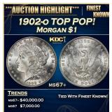 1902-o Morgan Dollar TOP POP! $1 ms67+ SEGS