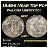 1946-s Walking Liberty Half Dollar Near Top Pop 50