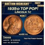 1935-d Lincoln Cent TOP POP! 1c ms68 rd SEGS