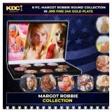8 Coin Margot Robbie Gold Plated Round Collection