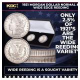 1921 Morgan Dollar Normal & Wide Edge Reeding Set
