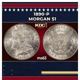 1890-p Morgan Dollar $1 Grades ms63