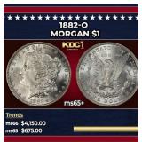 1882-o Morgan Dollar $1 ms65+ SEGS