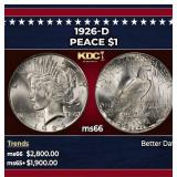 1926-d Peace Dollar $1 ms66 SEGS