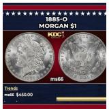 1885-o Morgan Dollar $1 Grades ms66