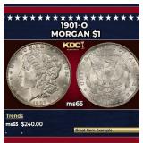 1901-o Morgan Dollar $1 Grades ms65