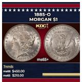 1885-o Morgan Dollar $1 Grades ms65+