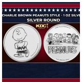 Charlie Brown Peanuts Style - 1 oz Silver Round Ro